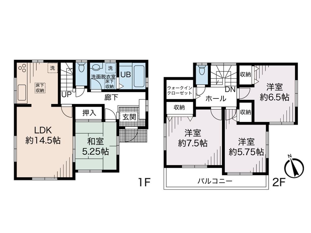 Floor plan. (1), Price 54,800,000 yen, 4LDK, Land area 131.7 sq m , Building area 99.36 sq m