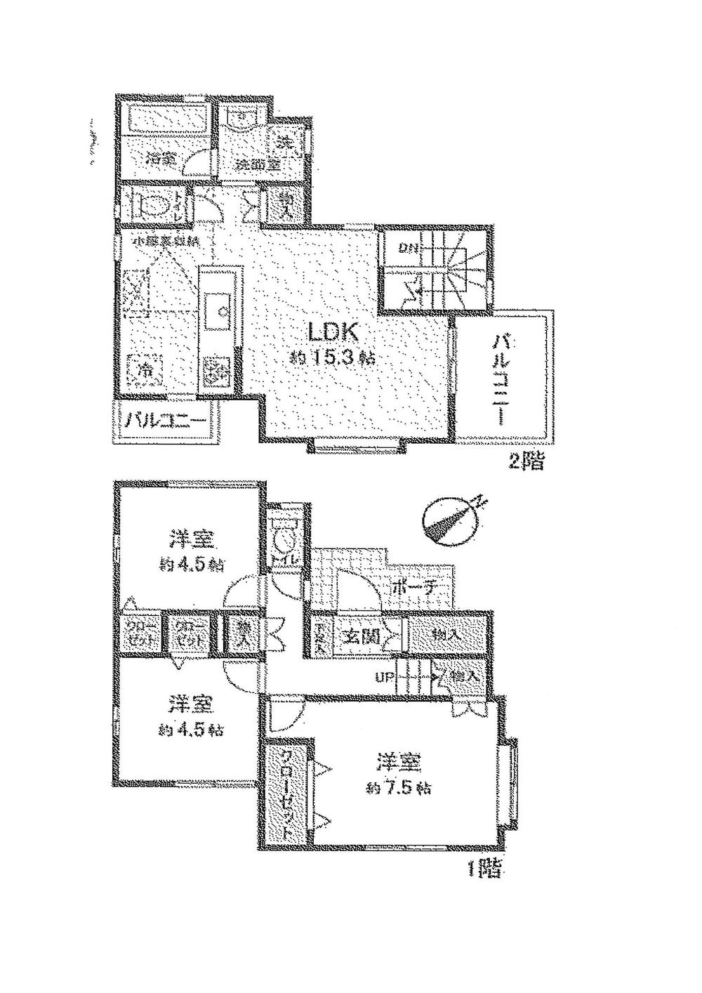 Floor plan. 31,800,000 yen, 3LDK, Land area 100 sq m , Building area 79.42 sq m