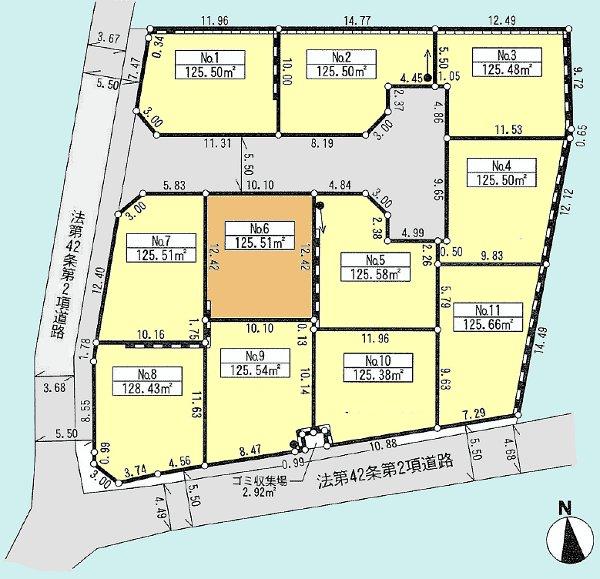 Compartment figure. Land price 20.8 million yen, Land area 125.51 sq m