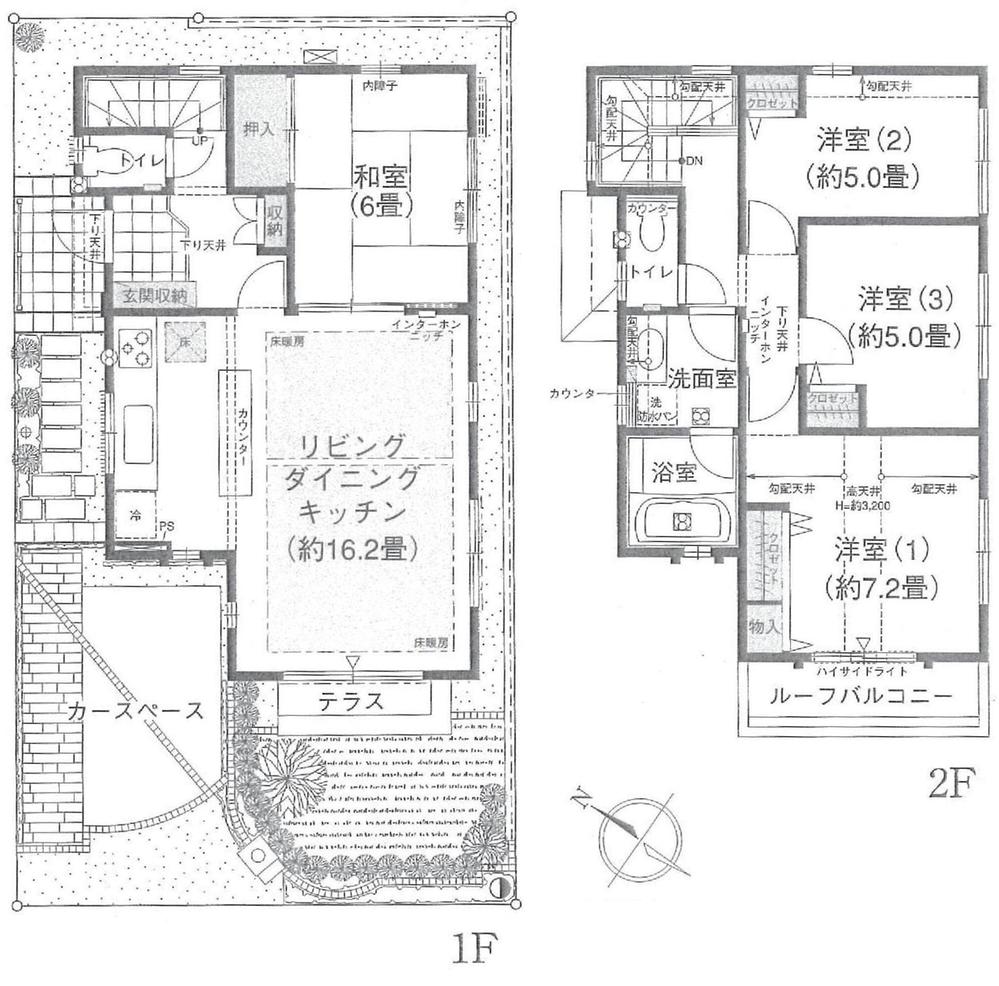 Floor plan. 38,800,000 yen, 4LDK, Land area 100.16 sq m , It is a building area of ​​93.57 sq m easy-to-use 4LDK. 