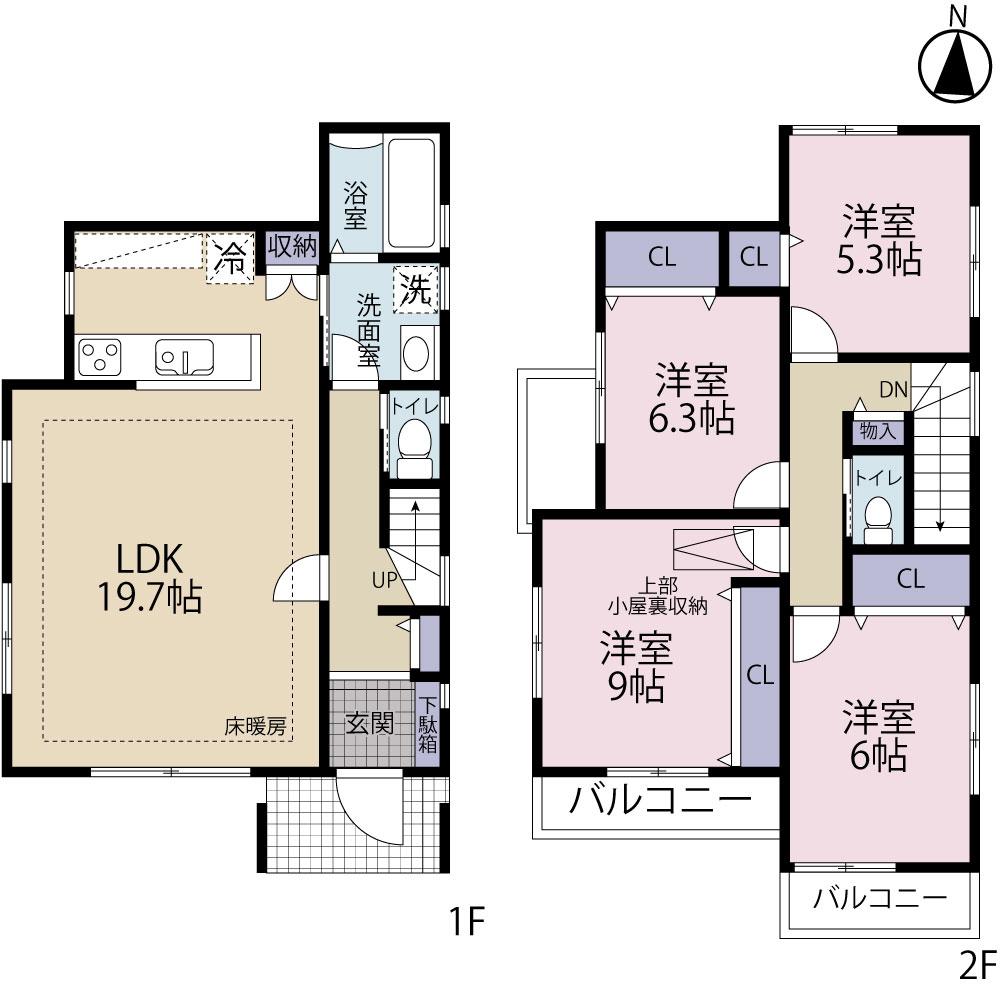 Floor plan. Sagami Railway Izumino Line Yayoidai Station