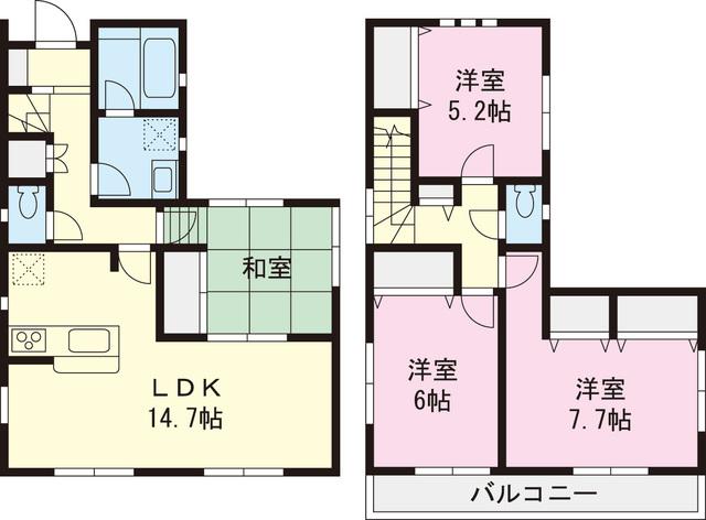Floor plan. 43,800,000 yen, 4LDK, Land area 132.28 sq m , Building area 92.34 sq m