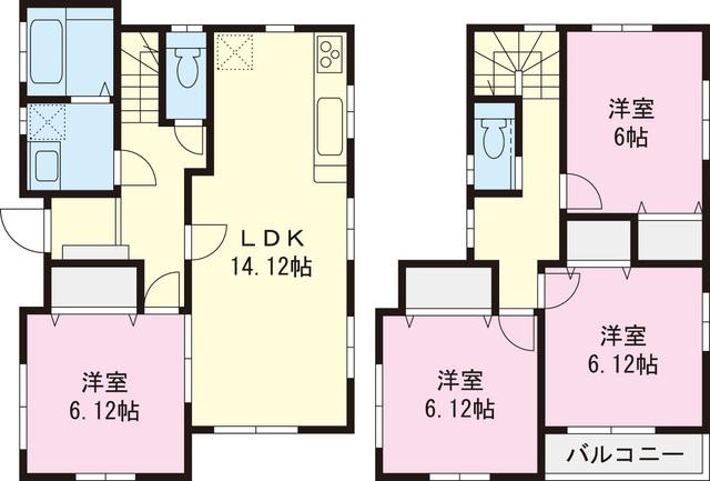 Floor plan. 35,958,000 yen, 4LDK, Land area 125.08 sq m , Building area 95.43 sq m