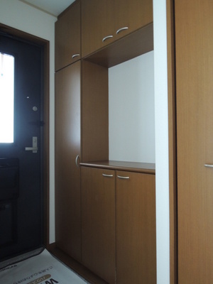 Entrance. Shoe box