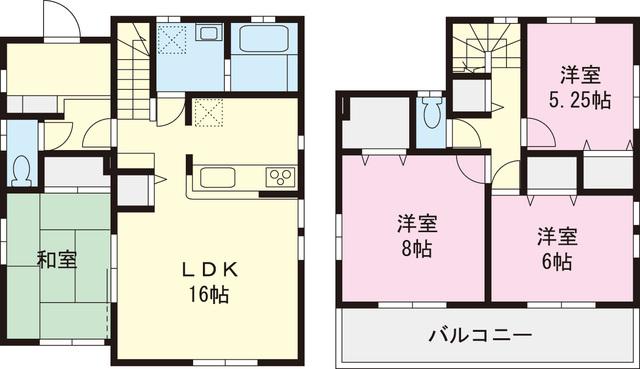 Floor plan. 49,800,000 yen, 4LDK, Land area 173.22 sq m , Building area 100.4 sq m