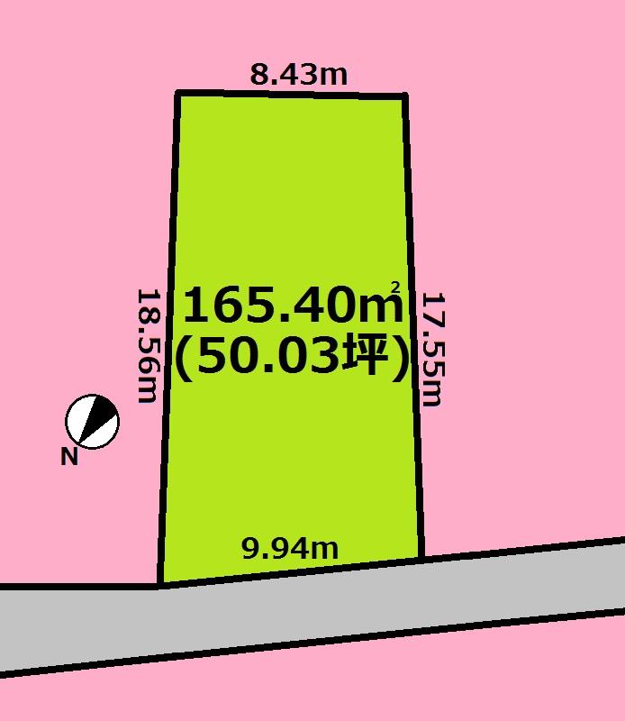 Compartment figure. Land price 20 million yen, Land area 165.4 sq m