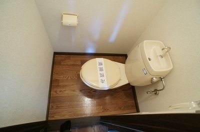 Toilet. Bathroom is a toilet