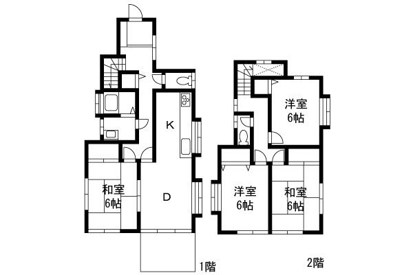 Floor plan. 32,800,000 yen, 4DK, Land area 109.9 sq m , Building area 86.94 sq m