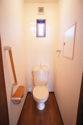 Toilet. WC is, of course, bathroom and separate!