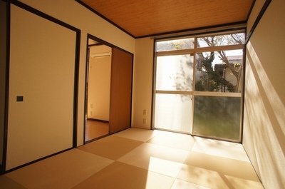 Living and room. The kitchen is to the Japanese-style room ・ This is useful also can enter and exit from either Western-style!