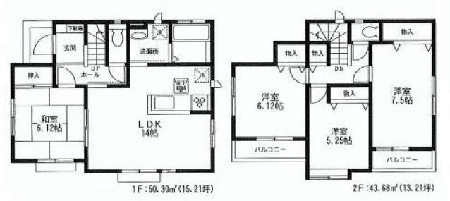 Floor plan. 37,800,000 yen, 4LDK, Land area 118.87 sq m , Building area 93.98 sq m