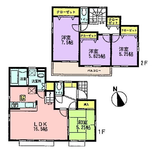 Floor plan. 43,800,000 yen, 4LDK, Land area 141.69 sq m , Building area 98.12 sq m