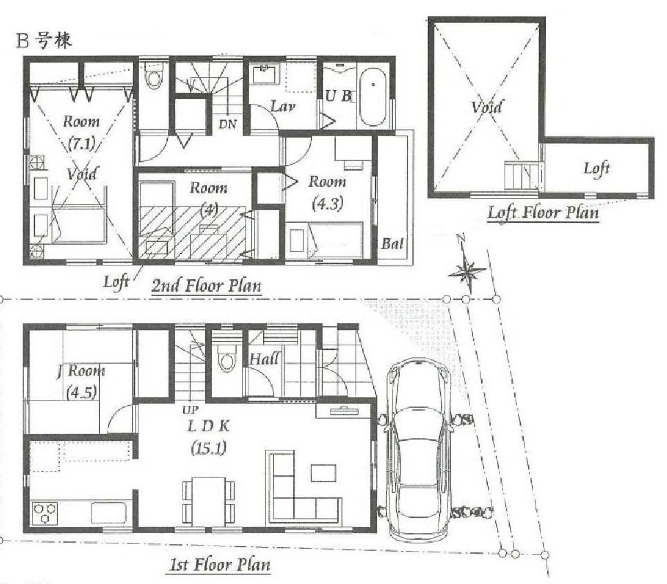 Floor plan. 35,800,000 yen, 4LDK, Land area 77.66 sq m , Building area 83.02 sq m