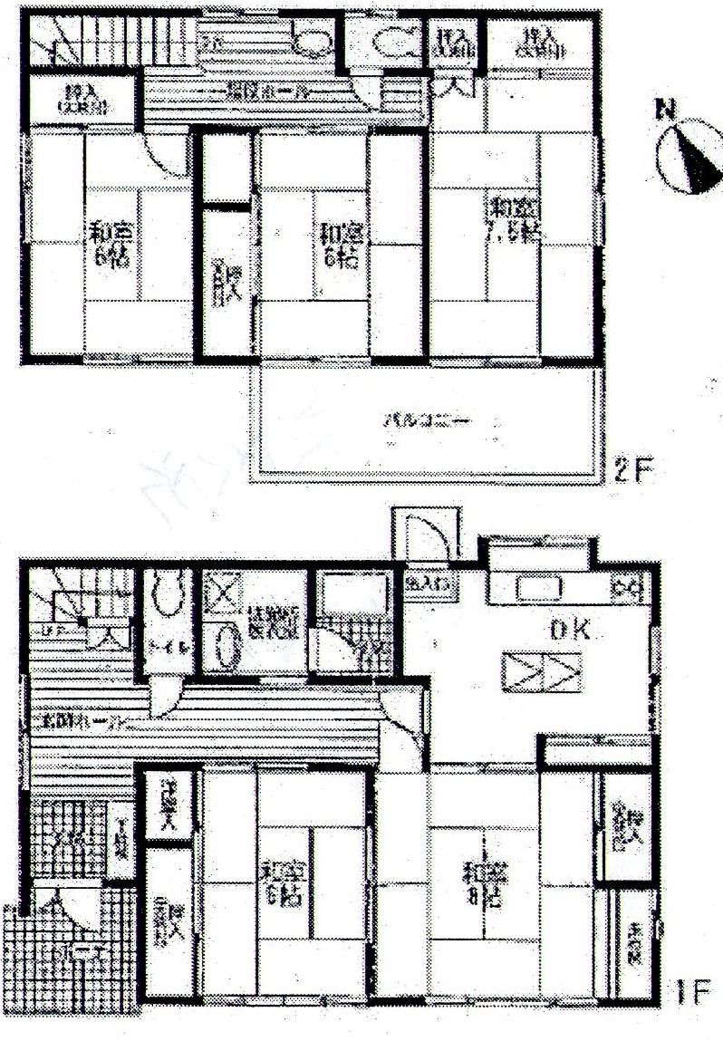 Floor plan. 24,800,000 yen, 5DK, Land area 174.79 sq m , Building area 114.68 sq m   ☆ Day is good in Zenshitsuminami orientation ☆ 