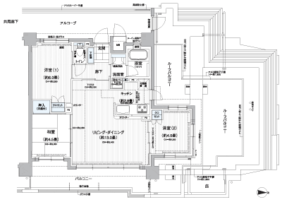 Floor: 3LDK, the area occupied: 63.5 sq m, Price: 43,600,000 yen, now on sale