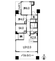 Floor: 2LDK + S + N, the occupied area: 63.64 sq m, Price: 41.4 million yen, currently on sale