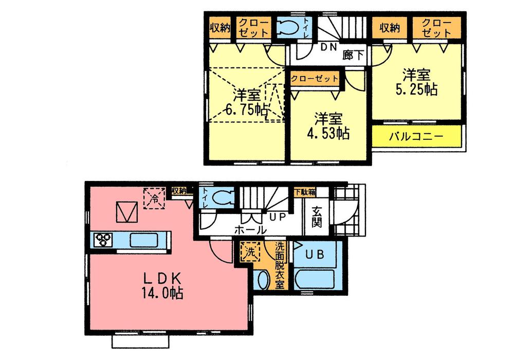 Floor plan. (1), Price 25,800,000 yen, 3LDK, Land area 100.15 sq m , Building area 77.01 sq m