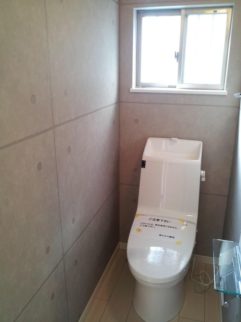 Same specifications photo (kitchen). Example of construction. Toilet with cleanliness