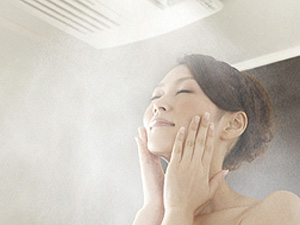 Bathing-wash room.  [Mist sauna MiSTY] sweating ・ High moisturizing effect, Equipped with a gentle mist sauna to the body. Equipped from the bathroom heating up clothes drying function.