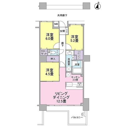 Floor plan. Each room ・ Western-style 4.5-mat Please check the storage capacity of the water around the continuation of the LDK