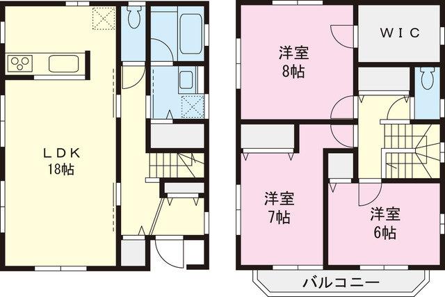 Floor plan. 30,800,000 yen, 3LDK, Land area 132.92 sq m , Building area 103.09 sq m