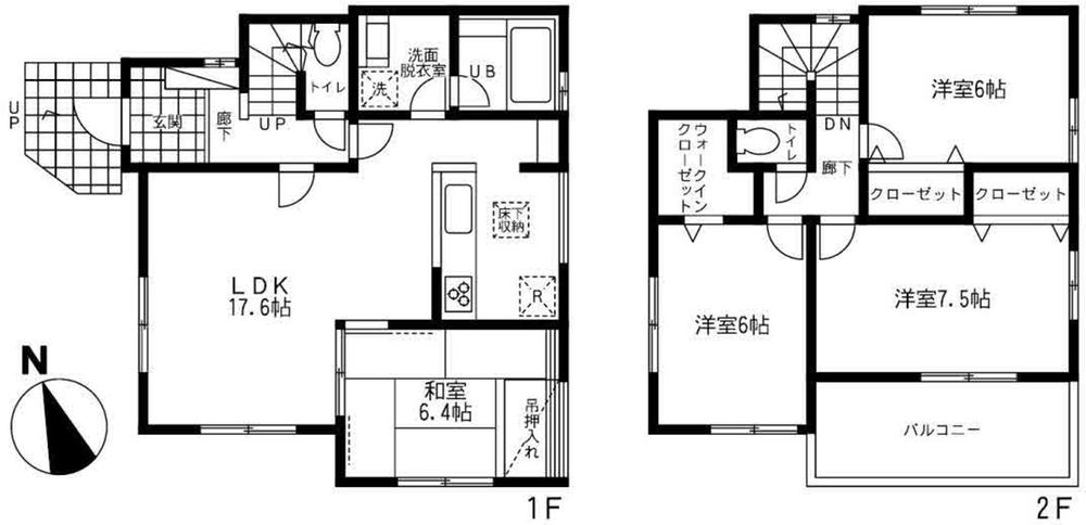 Floor plan. (A), Price 54,800,000 yen, 4LDK, Land area 108.12 sq m , Building area 98.29 sq m