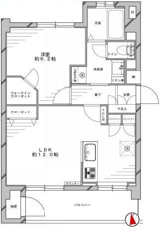 Floor plan. 3LDK, Price 29,800,000 yen, Occupied area 68.88 sq m , Balcony area 15.4 sq m