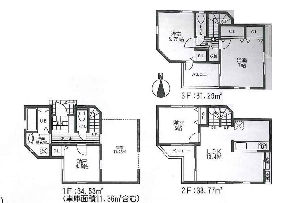 Floor plan. (A), Price 38,960,000 yen, 3LDK+S, Land area 60.03 sq m , Building area 99.59 sq m