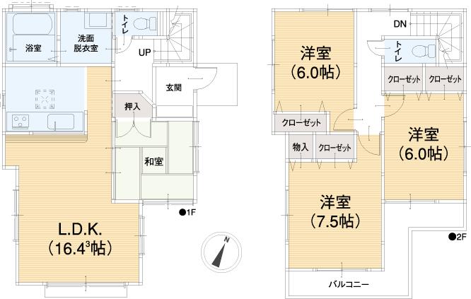 Floor plan. 38,500,000 yen, 4LDK, Land area 100.22 sq m , Building area 98.01 sq m reference plan