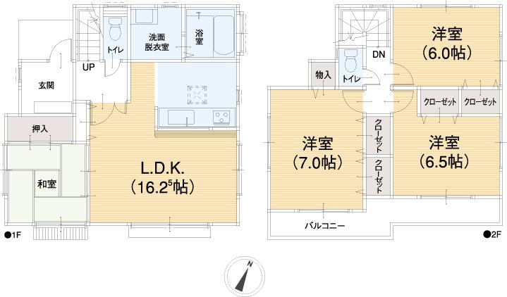 Floor plan. 35,500,000 yen, 4LDK, Land area 100.11 sq m , Building area 96.67 sq m reference plan