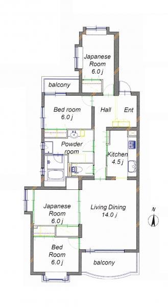 Floor plan. 4LDK, Price 33,900,000 yen, Footprint 100.29 sq m , Balcony area 10.3 sq m