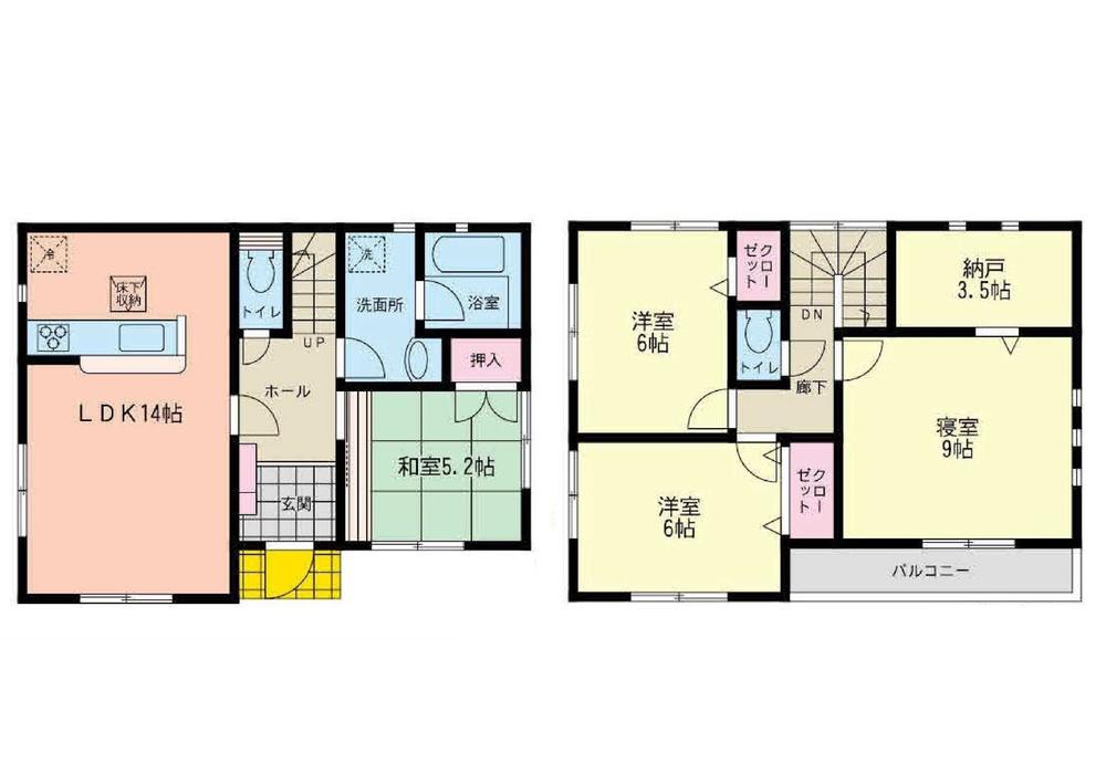 Floor plan. (1), Price 39,800,000 yen, 4LDK, Land area 105.82 sq m , Building area 98.82 sq m