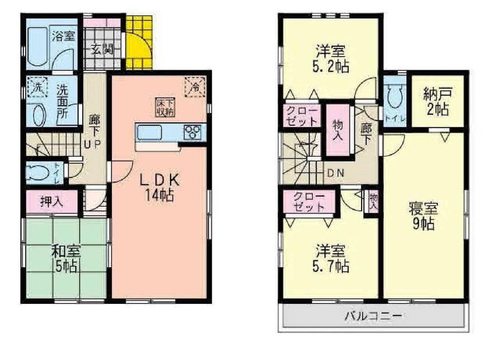 Floor plan. (4), Price 35,800,000 yen, 4LDK, Land area 102.34 sq m , Building area 95.58 sq m