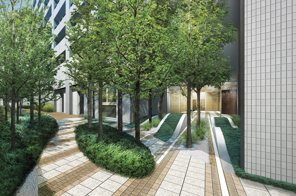Building structure. Courtyard Rendering ※ 1