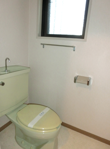Toilet. It comes with a window to the toilet.