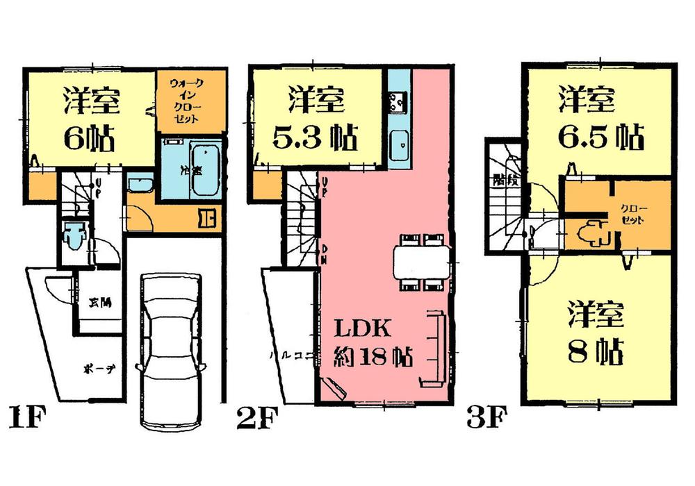 Floor plan. (I), Price 39,800,000 yen, 4LDK, Land area 69.93 sq m , Building area 111.78 sq m