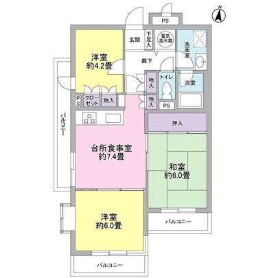 Floor plan. Southwest corner room!