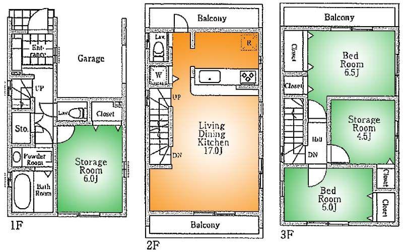 Floor plan. 38,800,000 yen, 4LDK, Land area 58.68 sq m , Building area 102.67 sq m