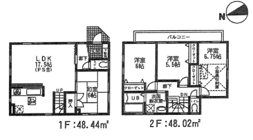 Floor plan. (4 Building), Price 36,800,000 yen, 4LDK, Land area 151.97 sq m , Building area 96.46 sq m