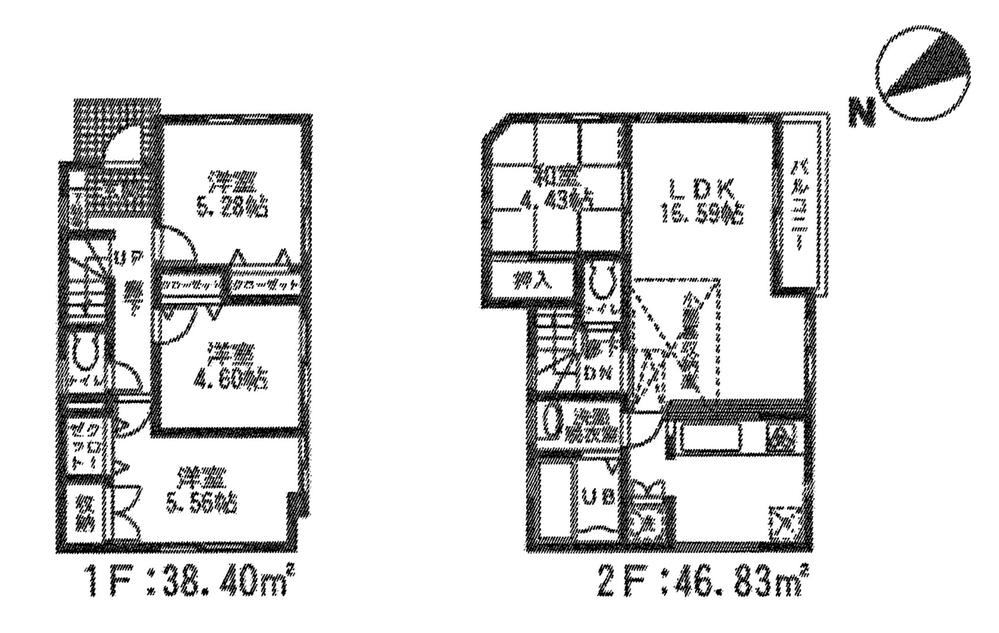 Floor plan. (6 Building), Price 35,800,000 yen, 4LDK, Land area 112.55 sq m , Building area 85.23 sq m