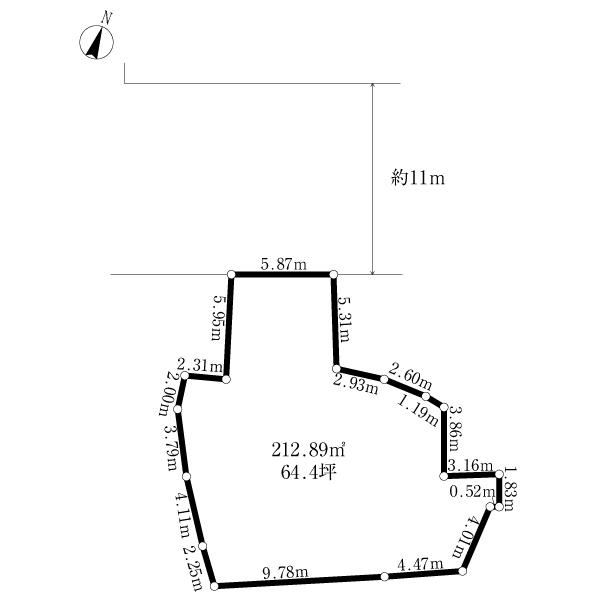 Compartment figure. Land price 69,900,000 yen, Land area 212.89 sq m about 64 square meters! Please consider a variety of applications!