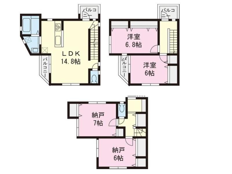 Floor plan. 37,950,000 yen, 4LDK, Land area 71.7 sq m , Building area 103.62 sq m