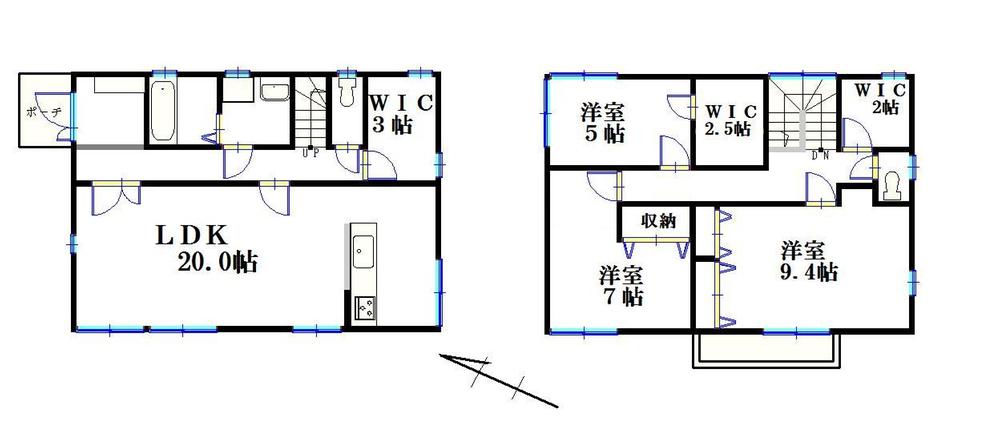 Floor plan. 39,800,000 yen, 3LDK, Land area 171.36 sq m , Building area 116.48 sq m floor plan also has been changed by renovation. It is housed in many floor plans. 