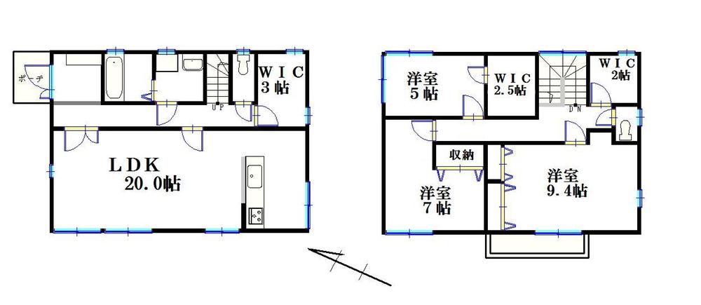 Floor plan. 39,800,000 yen, 3LDK, Land area 171.36 sq m , Building area 116.48 sq m floor plan also has been changed by renovation. It is housed in many floor plans.