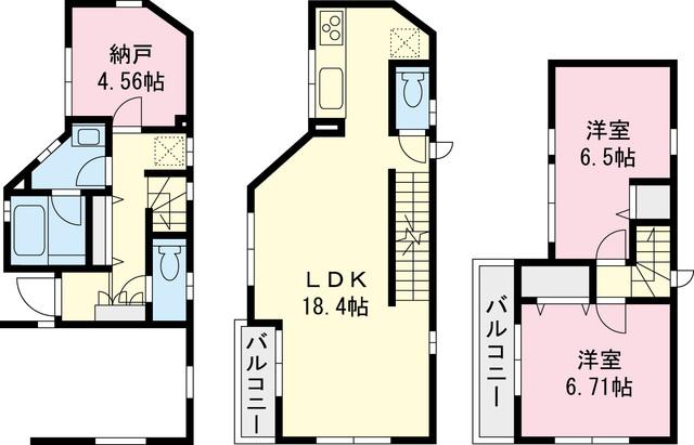 Floor plan. 34,800,000 yen, 2LDK+S, Land area 62.96 sq m , Building area 85.61 sq m