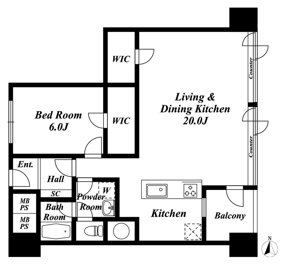 Floor plan. 1LDK + 2S (storeroom), Price 26.5 million yen, Occupied area 65.21 sq m , Full is the renovation already in the room on the balcony area 2.34 sq m, 2009
