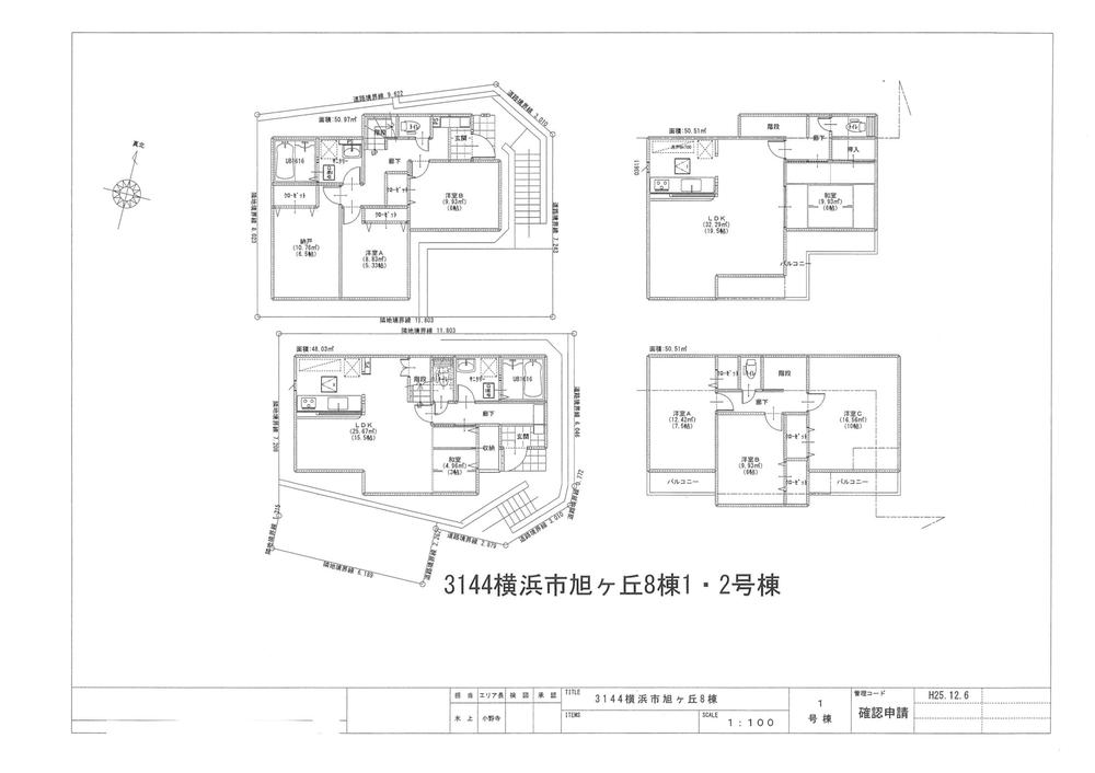 Compartment figure. Land price 49,500,000 yen, Land area 100.95 sq m