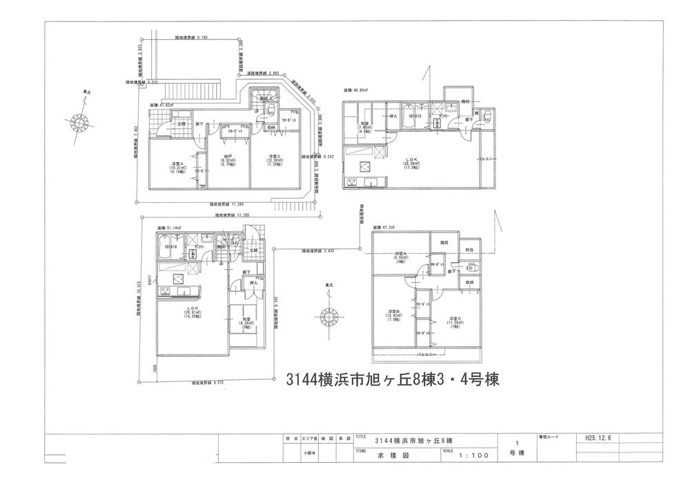 Building plan example (floor plan). Building plan example (4 compartment) 4LDK, Land price 45,800,000 yen, Land area 105.32 sq m , Building price 9 million yen, Building area 99.2 sq m