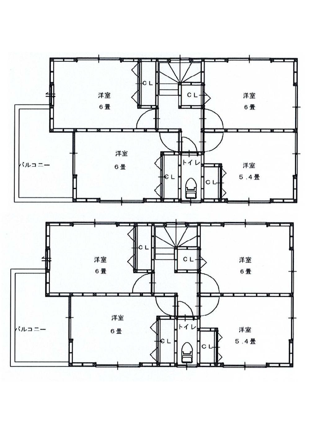Building plan example (floor plan). Building plan example (6 Building) 4LDK, Land price 25,300,000 yen, Land area 124.85 sq m , Building price 15 million yen, Building area 103.5 sq m