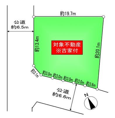 Compartment figure. Southwest ・ Day for the northwest corner lot, Sense of openness is good